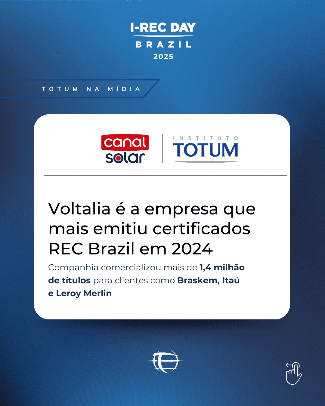Voltalia é a empresa que mais emitiu certificados REC Brazil em 2024