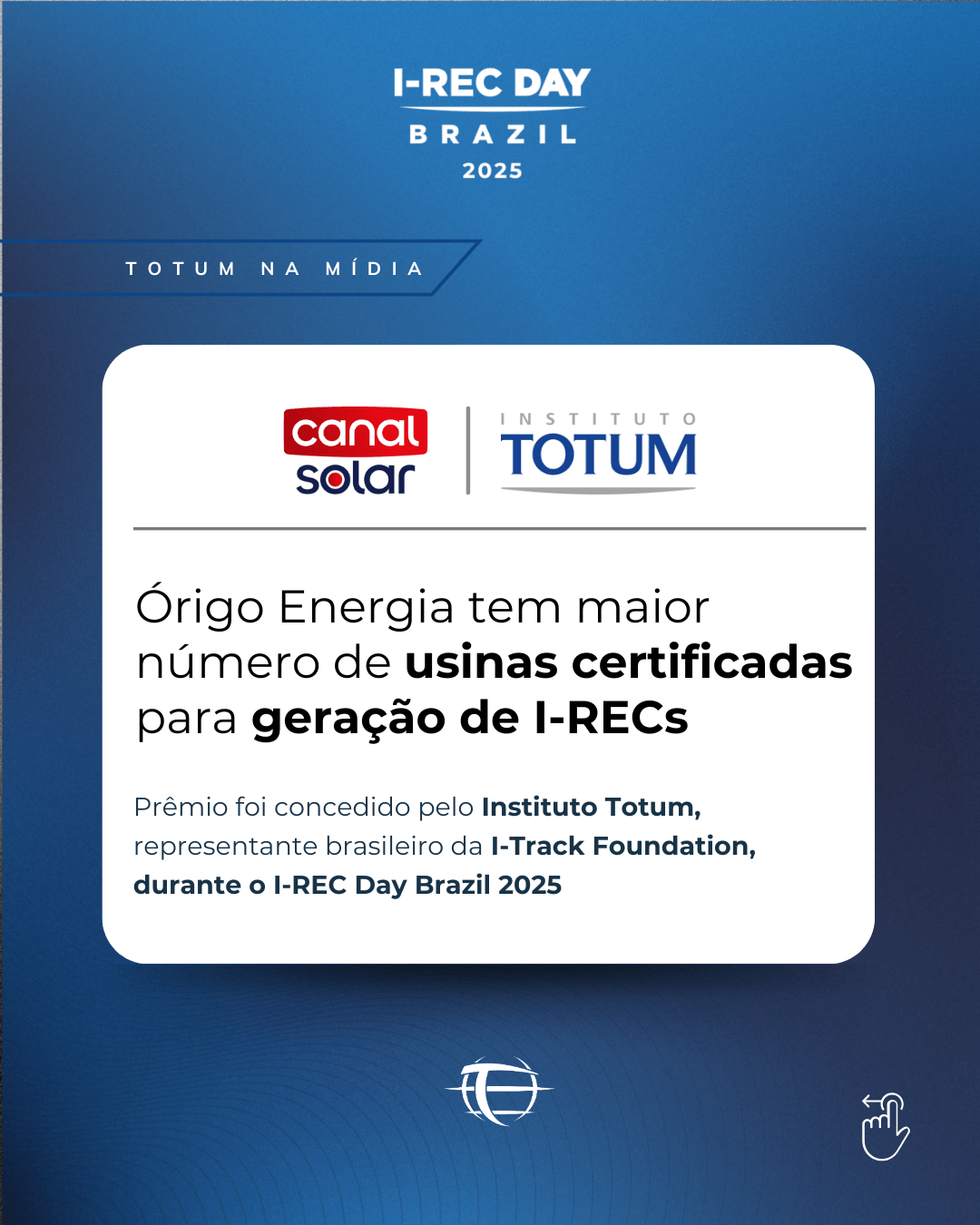 Órigo Energia tem maior número de usinas certificadas para geração de I-RECs