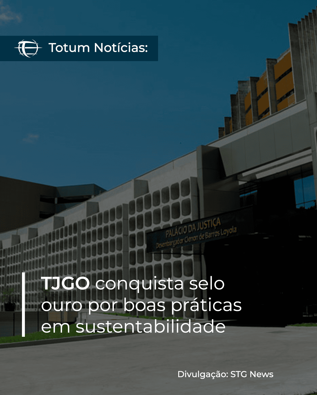 TJ GO conquista Selo Ouro por boas práticas em sustentabilidade