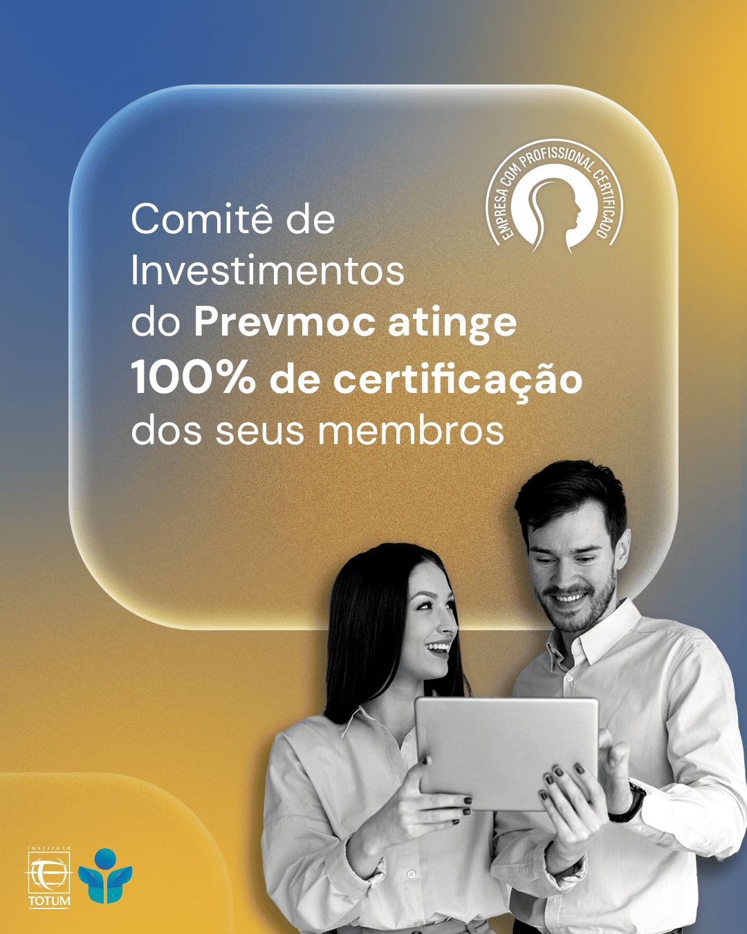 Comitê de Investimentos do Prevmoc atinge 100% de certificação dos seus membros