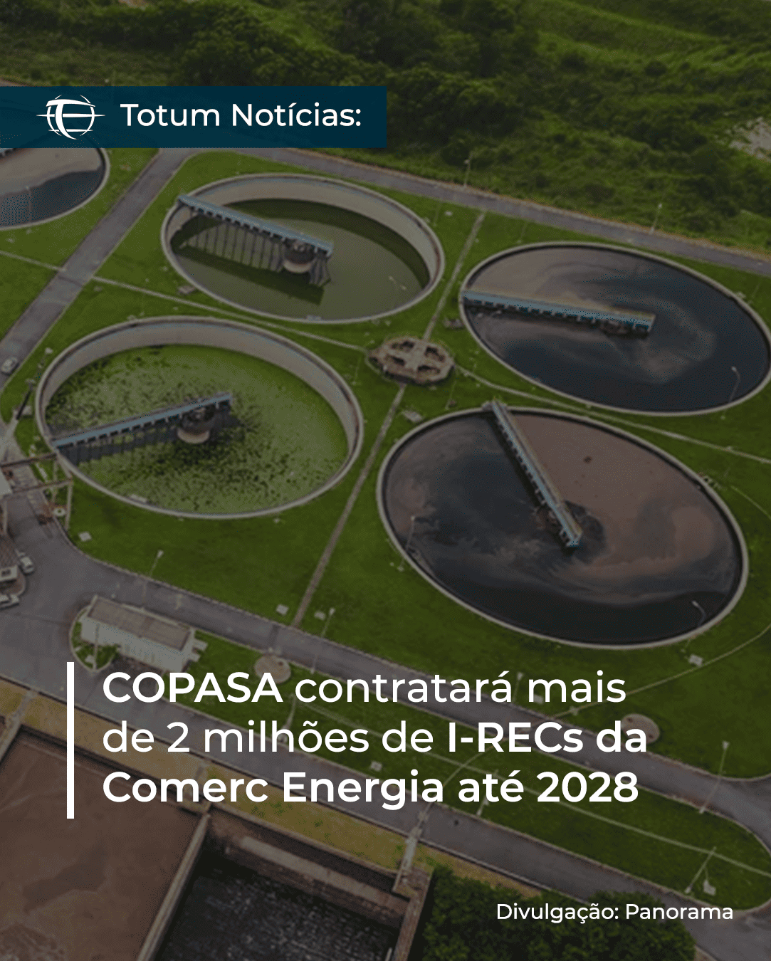 COPASA contratará mais de 2 milhões de I-RECs da Comerc Energia até 2028